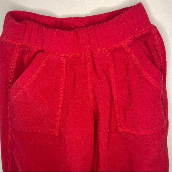 Red Joggers with Elastic Waistband and Loose Fit - Picture 2 of 6